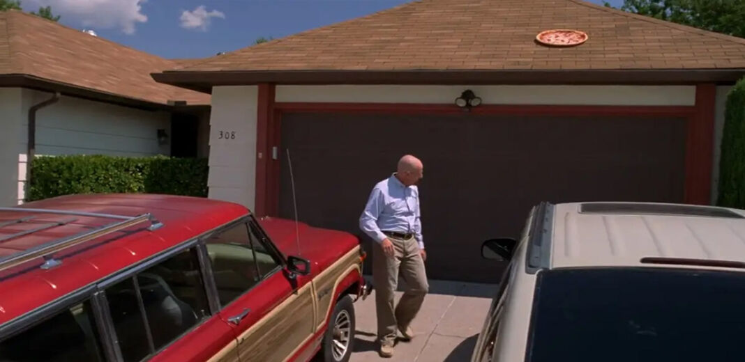 casa breaking bad scena pizza walter white