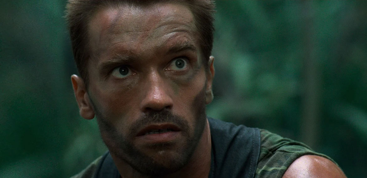 Arnold Schwarzenegger as Dutch in Predator Arnold Schwarzenegger as Dutch in Predator