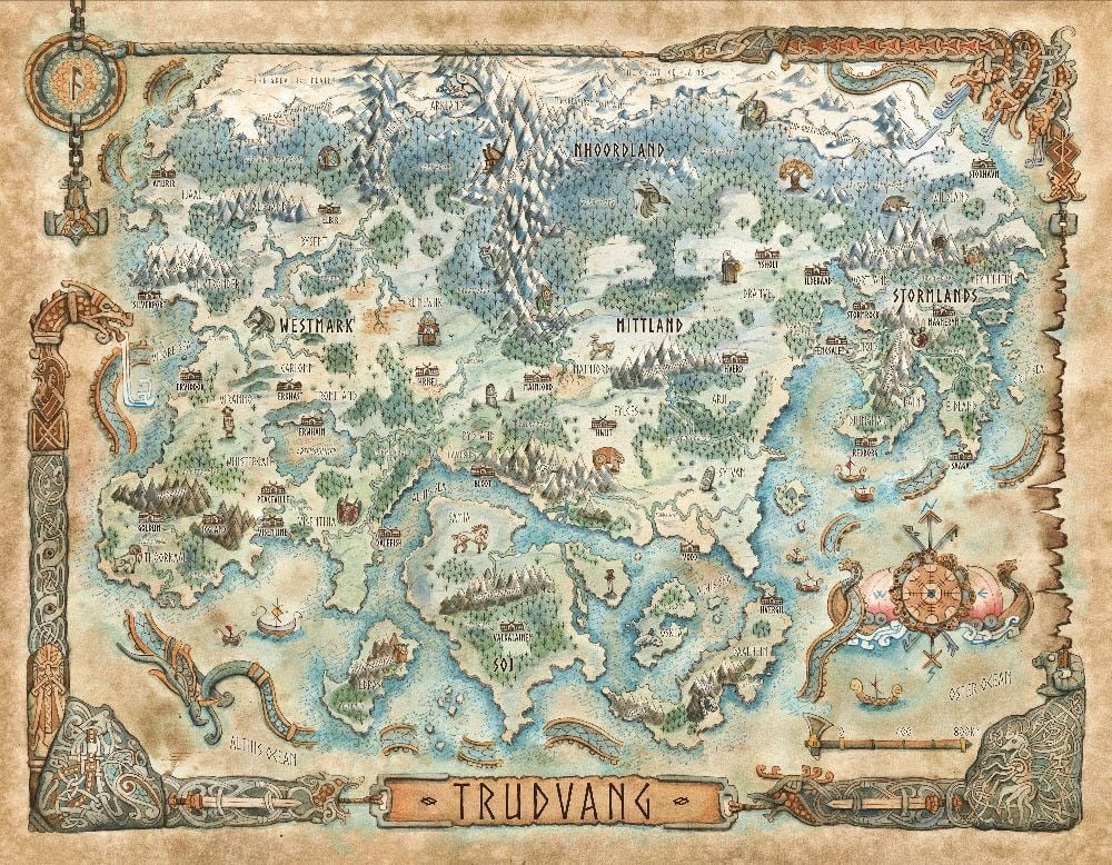 Dragonbane Trudvang Mappa