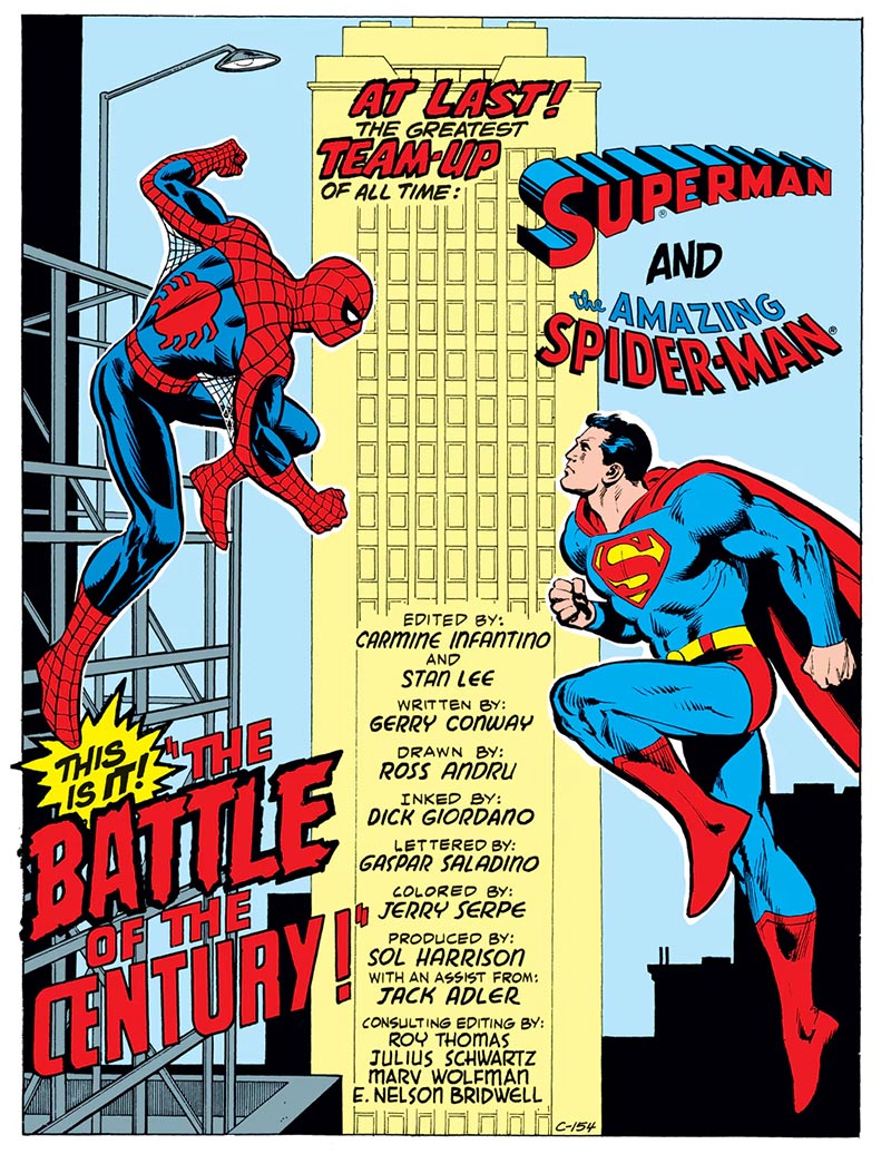 superman vs spider man crossover