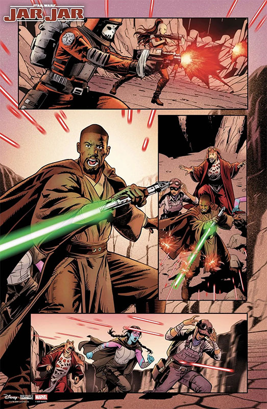 star wars jar jar fumetto tavola 2 star wars jar jar fumetto tavola 2