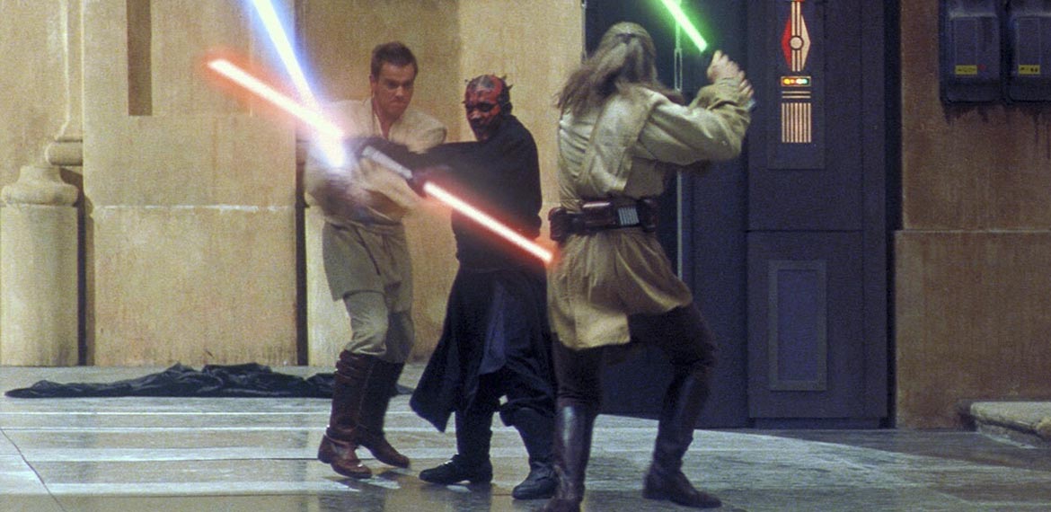 Darth Maul contro Obi Wan e Qui Go Jinn Darth Maul contro Obi Wan e Qui Go Jinn