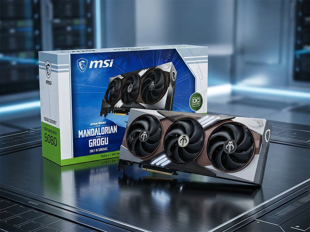 scheda video MSI GeForce RTX 5080 The Mandalorian and Grogu Edition scheda video MSI GeForce RTX 5080 The Mandalorian and Grogu Edition